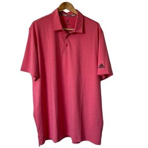 Adidas mens pink short sleeved golfing top size XXL
